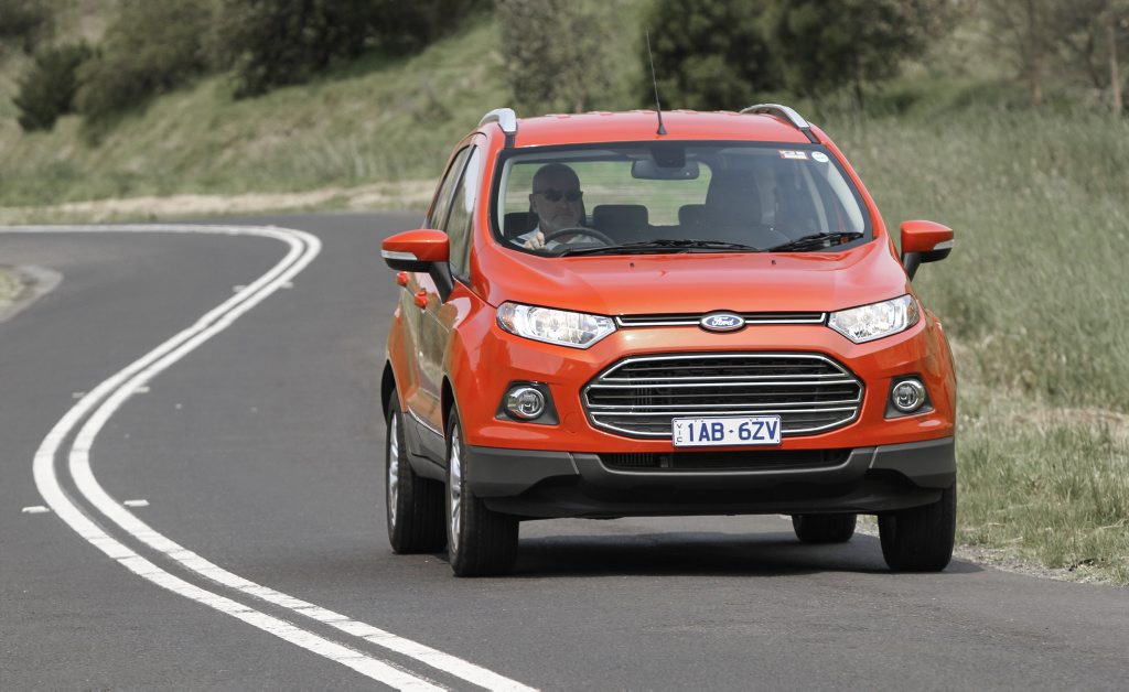 The Ford Ecosport in Titanium specification. The Ford Ecosport in Titanium specification.